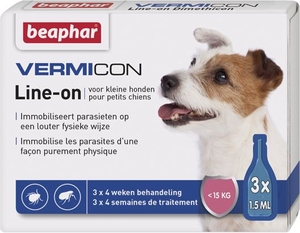 Beaphar Vermicon Line-on Kleine Honden 3 x 1,5 ml