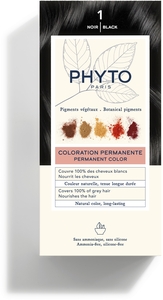 Phytocolor Kit Permanente Haarkleuring 1 Zwart