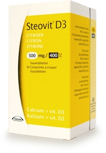 Steovit D3 500mg/400 IU 60 Kauwtabletten (Citroen)