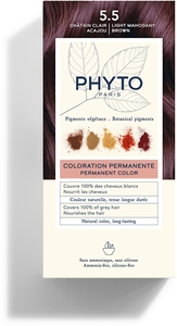Phytocolor Kit Permanente haarkleuring 5.5 licht kastanjebruin mahonie