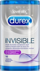 Durex Invisible Extrafijn Condooms Met Extra Glijmiddel 10
