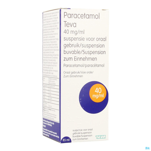 Paracetamol Teva 40mg/ml Suspensie voor Oraal Gebruik 85ml