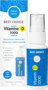 Best Choice Mondspray Vitamine D 1000 25ml