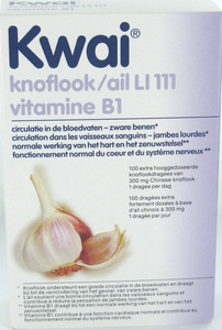 Kwai Knoflook Li 111 Vitamine B1 100 Dragees