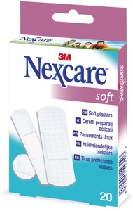 NexCare 3M Soft Strips Assortiment 20 Pleisters