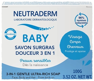 Neutraderm Baby Overvette Zeep Zachtheid 3-in-1 100 g