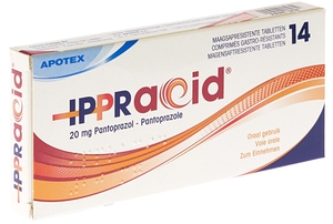 Ipracid 20mg Apotex 14 Maagsapresistente tabletten