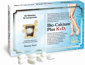 Bio-Calcium + Vitamine K en D3 60 tabletten
