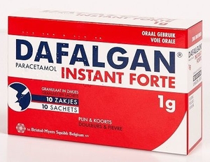 Dafalgan Instant Forte 1g 10 zakjes