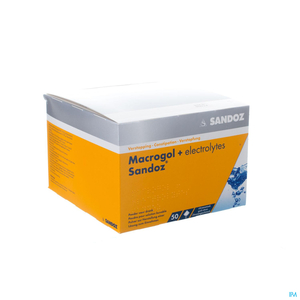 Macrogol + Electrolytes Sandoz 50 Poederzakjes