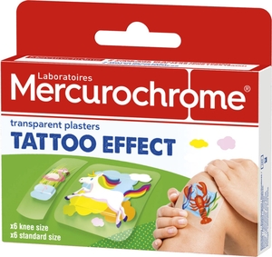 Mercurochrome Pleister Tattoe-effect 12