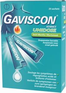 Gaviscon Advance orale suspensie munt 20 zakjes x10ml