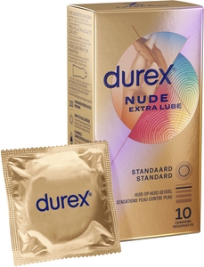 Durex Nude Extra Glijmiddel 10 Condooms