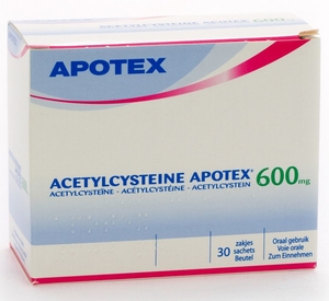 Acetylcysteine Apotex 600mg 30 Zakjes