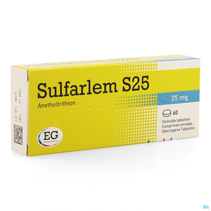 Sulfarlem S 25 60 Verpakte Tabletten