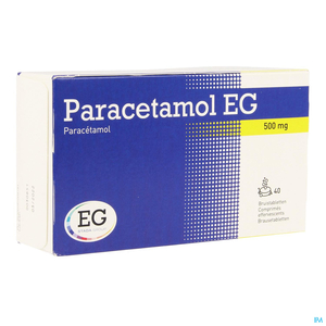 Paracetamol Eg 500 Mg Bruistabl 40x500mg