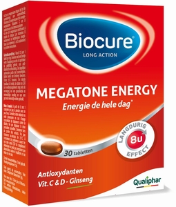Biocure Megatone Energy Langdurige Werking 30 Tabletten