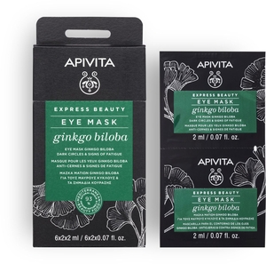 Apivita Express Beauty Eye Mask Ginkgo Biloba 2 x 2,2 ml