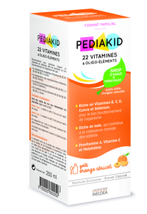 Pediakid 22 Vitaminen &amp; Oligo-Elementen Siroop 250ml