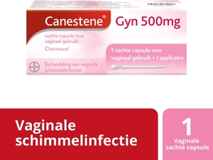 Canestene Gyn 500 mg Zachte Vaginale Capsules + Applicator
