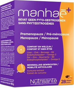 Manhaé+ Premenopauze/Menopauze Zonder Hormonen Capsules 4x14