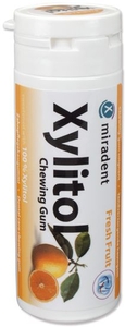 Miradent 30 Chewing Gum Xylitol Fruit Zonder Suiker