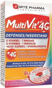 MultiVit&#039;4G Weerstand 30 Tabletten