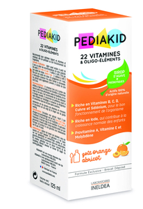 Pediakid 22 Vitaminen &amp; Oligo-Elementen Siroop 125ml