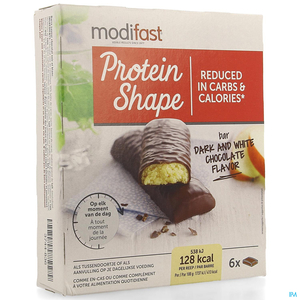 Modifast Protein Shape Bar Witte en Zwarte Chocolade 6 x 31 g