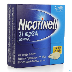 Nicotinell 21 mg/24 u 21 Transdermale pleisters