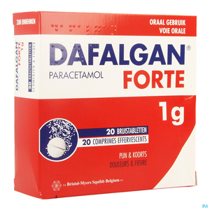 Dafalgan Forte 1 g 20 Bruistabletten