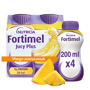 Fortimel Jucy Plus Mango-Ananassmaak 4x200 ml