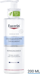 Eucerin DermatoClean [Hyaluron] Reinigingmelk Droge en Gevoelige Huid met pomp 200ml