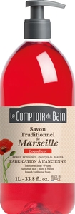 Le Comptoir Du Bain Traditionele Marseillezeep Klaproos 1 L