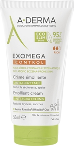 A-Derma Exomega Control Jeukwerende Verzachtende Crème 50 ml