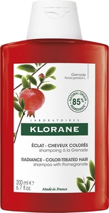 Klorane Shampoo Glans Kleur Granaatappel 200 ml