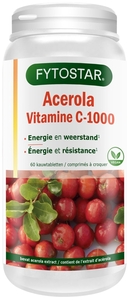 Fytostar Vitamine C-1000 Acérola 60 Kauwtabletten