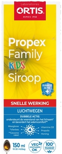 Ortis Propex Verzachtende Siroop voor de Luchtwegen Family Kids 150 ml