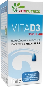VitaD3 2000iu Vitanutrics Druppels 15ml