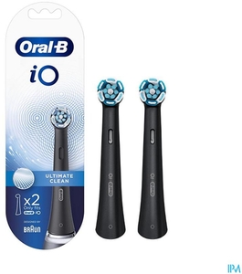 Oral-B iO Ultimate Clean Borstels Zwart 2 stuks