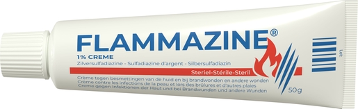 Flammazine 1% Crème 50g | Ontsmettingsmiddelen - Infectiewerende middelen