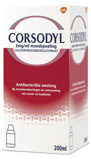 Corsodyl Solution 200ml | Bains de bouche