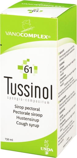 Vanocomplex N61 Tussinol Sirop 150ml Unda | Pathologies hivernales