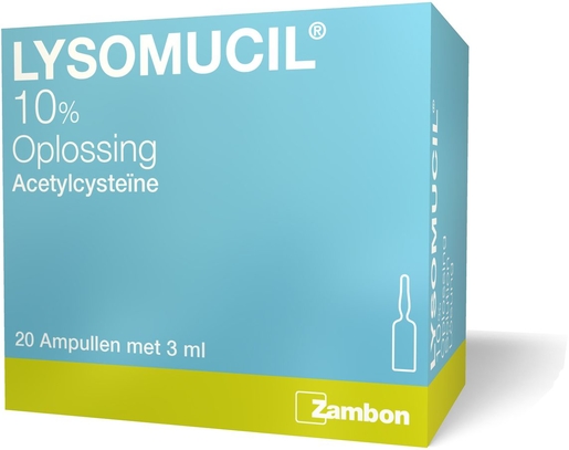 Lysomucil 10% 20 Ampullen x 3ml | Vette hoest