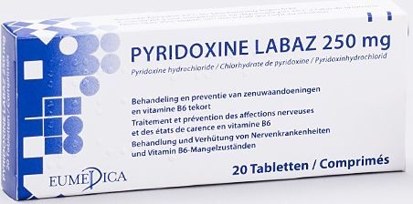 Pyridoxine Labaz 250mg 20 Comprimés | Vitamines B