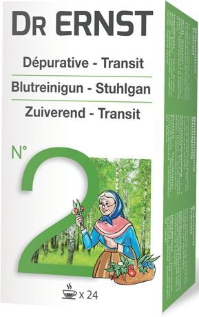Dr Ernst Tisane N2 Dépurative Transit 24 Sachets | Digestion - Transit