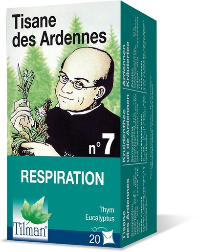 Tisane des Ardennes N7 Respiration 20 Sachets | Respiration - Nez