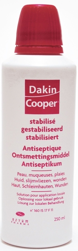 Dakin Cooper 250ml | Ontsmettingsmiddelen - Infectiewerende middelen