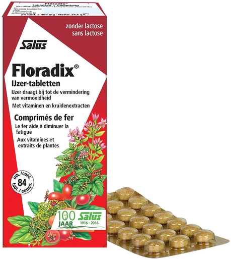 Salus Floradix 84 Comprimés | Fer
