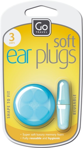 Go Travel Ear Plugs 3 Paires | Confort